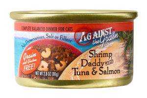 Against the Grain Shrimp Daddy with Tuna and Salmon Canned Cat Food