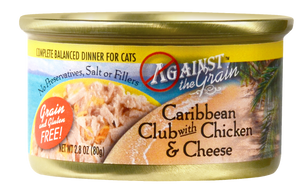 Against the Grain Caribbean Club with Chicken and Cheese Canned Cat Food