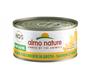 Almo Nature HQS Natural Cat Grain Free Salmon and Chicken Canned Cat Food