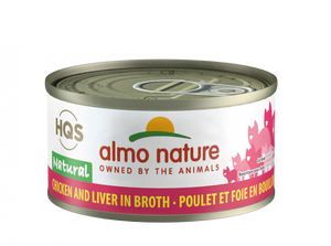 Almo Nature HQS Natural Cat Grain Free Chicken Liver Canned Cat Food